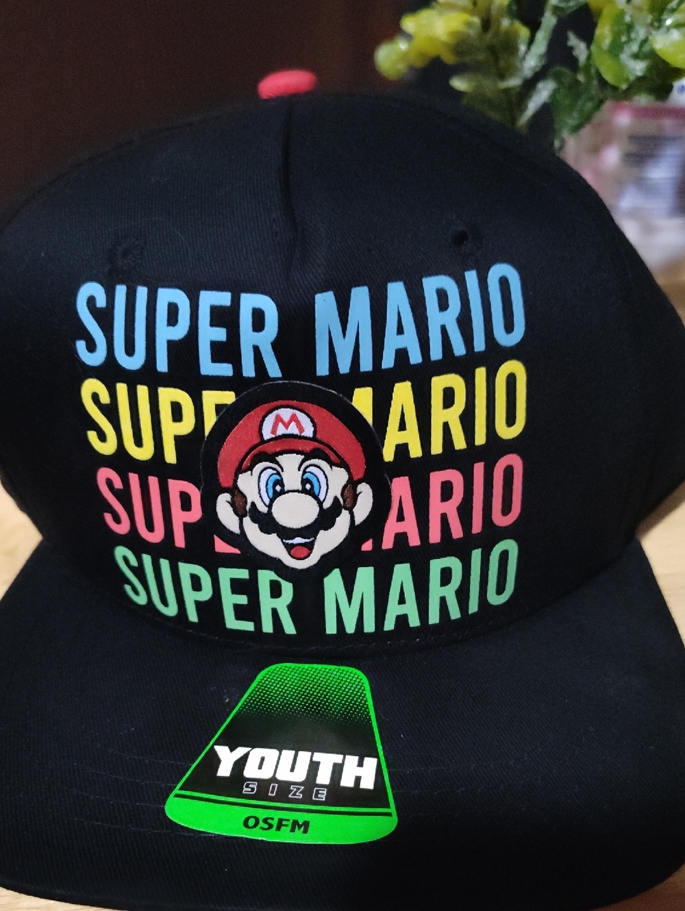 Nintendo White and Gold Official Headwear Tag